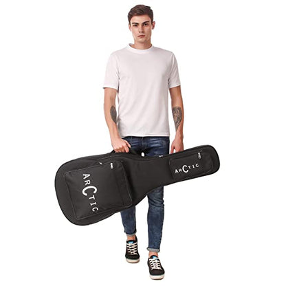 ARCTIC AR-AG-BB Acoustic Guitar Bag with Foam Padding (Black)