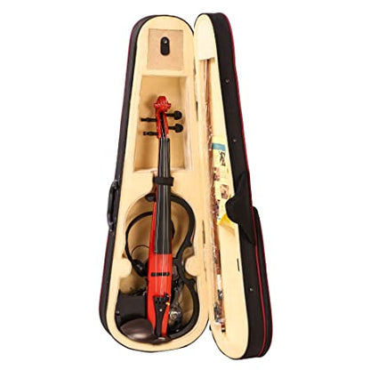 ARCTIC Professional 4/4 Electric Violin with Bow, Headphones, Case & Extras