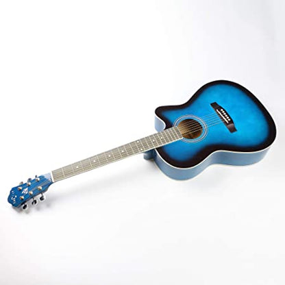 ARCTIC Sky Series 39" Guitar Ultra Pack with Bag, Picks, Stand & Tuner (Blue)