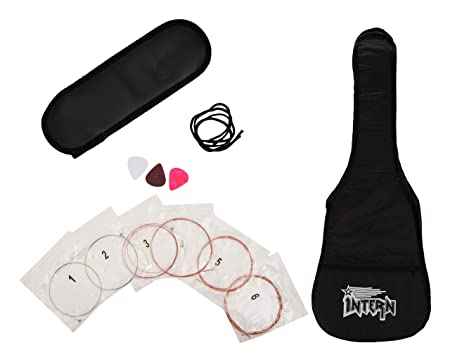 Intern INT-38C-RD-G | Acoustic Guitar Set - Red Glossy Finish