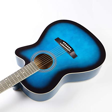 ARCTIC Sky Series 39" Guitar Ultra Pack with Bag, Picks, Stand & Tuner (Blue)