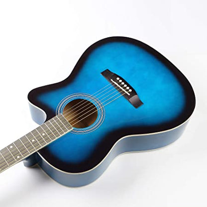 ARCTIC Sky Series 39" Guitar Ultra Pack with Bag, Picks, Stand & Tuner (Blue)