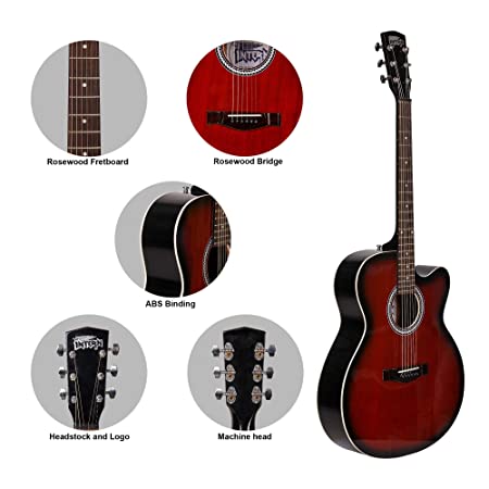 Intern Made in India Acoustic Guitar Package (39 inches Cutaway)