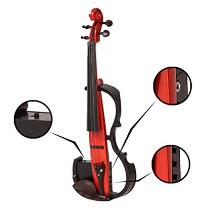 ARCTIC Professional 4/4 Electric Violin with Bow, Headphones, Case & Extras