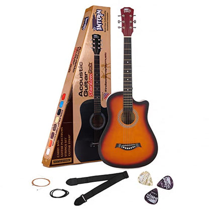 INTERN Cutaway Design Acoustic Guitar Pack - Sunburst Carbon Fiber