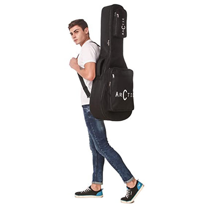 ARCTIC AR-AG-BB Acoustic Guitar Bag with Foam Padding (Black)