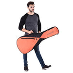 True Cult Padded Electric Guitar Bag – Orange | Fits Yamaha, Fender, Ibanez, Cort, ESP, Epiphone, Kadence & More