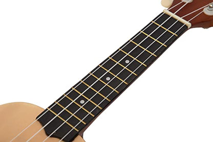 Intern INT-UK21LD-NT Soprano Ukulele with Bag (Natural)