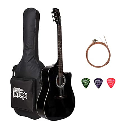Intern Made in India Acoustic Guitar Package (41 inches Cutaway)