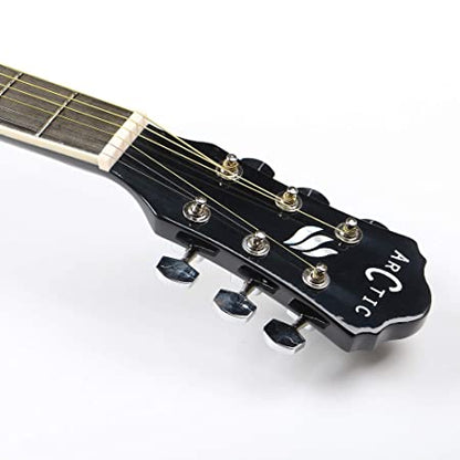 ARCTIC Sky Series 39" Guitar Ultra Pack with Bag, Picks, Stand, Tuner (Black)