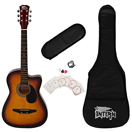 Intern INT-38C-SB-G Cutaway Right-Handed Acoustic Guitar Kit (Sunburst)