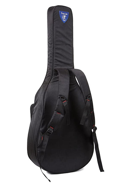 True Cult Acoustic Guitar Bag (Black) – Strong, durable, fits 38"-41" folk/classical guitars (96.52 cm – 104.14 cm).