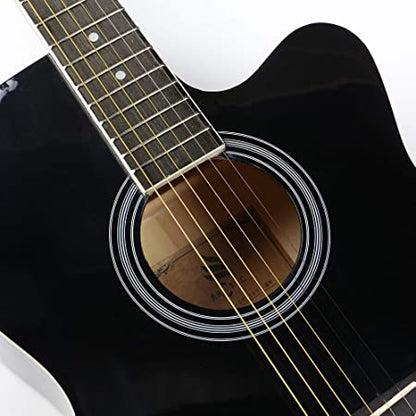 ARCTIC Sky Series 39" Guitar Ultra Pack with Bag, Picks, Stand, Tuner (Black)