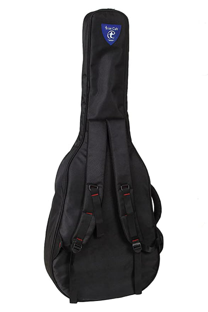 True Cult Acoustic Guitar Bag (Black) – Durable, fits 38"-41" folk/classical guitars (96.52 cm – 104.14 cm).