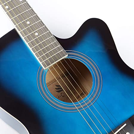 ARCTIC Sky Series 39" Guitar Ultra Pack with Bag, Picks, Stand & Tuner (Blue)