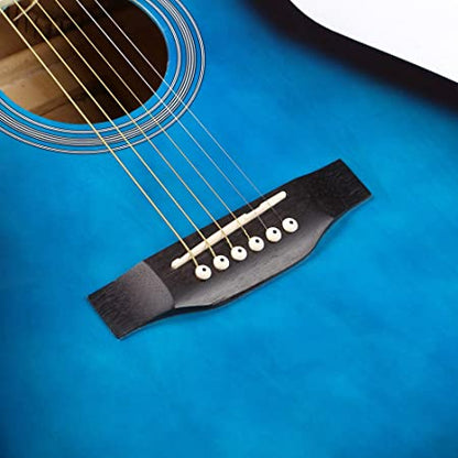 ARCTIC Sky Series 39" Guitar Ultra Pack with Bag, Picks, Stand & Tuner (Blue)