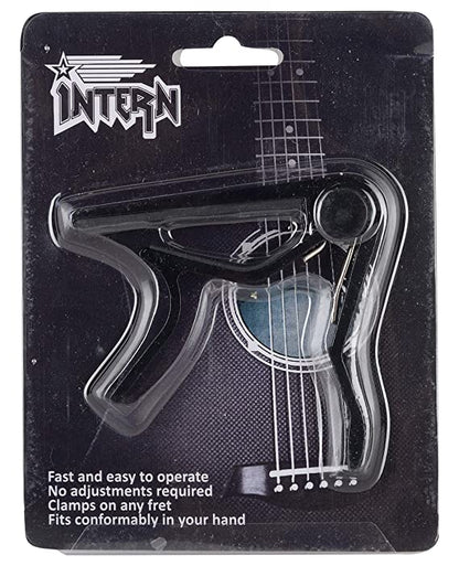 Intern INT-GC01 One-Handed Trigger Alloy Guitar Capo for Ukulele & Guitars