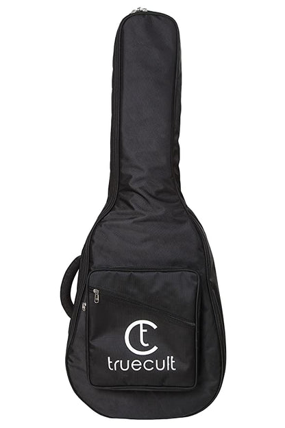 True Cult Acoustic Guitar Bag (Black) – Strong, durable, fits 38"-41" folk/classical guitars (96.52 cm – 104.14 cm).