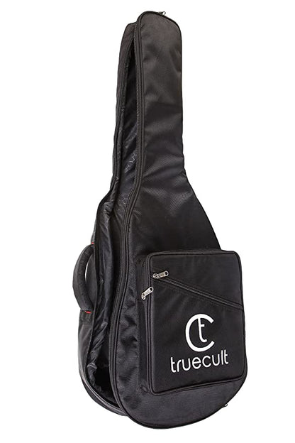 True Cult Acoustic Guitar Bag (Black) – Durable, fits 38"-41" folk/classical guitars (96.52 cm – 104.14 cm).