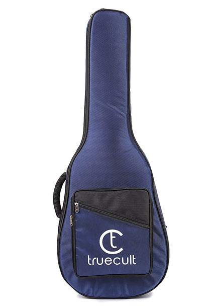True Cult Acoustic Guitar Bag (Navy Blue) – Padded, durable, fits 38"-41" guitars.