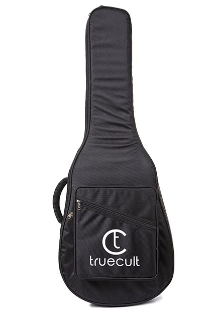 True Cult Acoustic Guitar Bag (Black) – Durable, fits 38"-41" folk/classical guitars (96.52 cm – 104.14 cm).