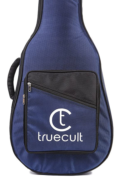 True Cult Acoustic Guitar Bag (Navy Blue) – Padded, durable, fits 38"-41" guitars.