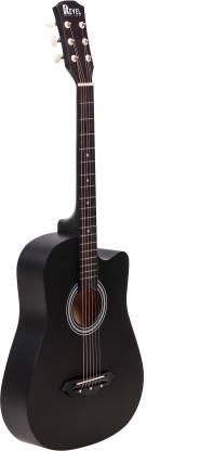 Revel RVL-38C Acoustic Guitar – Black Finish with Bag & Picks
