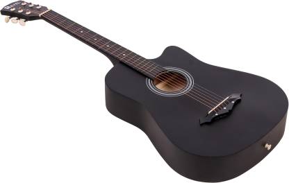 Revel RVL-38C Acoustic Guitar – Black Finish with Bag & Picks