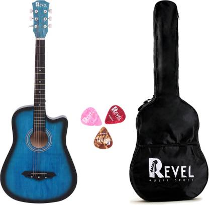 Revel RVL-38C-LGP-BLS | Acoustic Guitar – Blue Finish with Bag & Picks