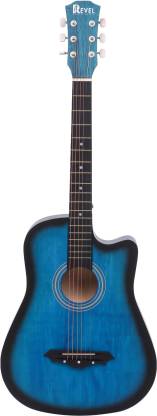 Revel INT-38C Acoustic Guitar – Blue Finish with Bag & Picks