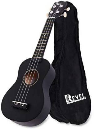 REVEL RVL-UK21-BK Soprano Ukulele  (Overall Length - 62 cm)